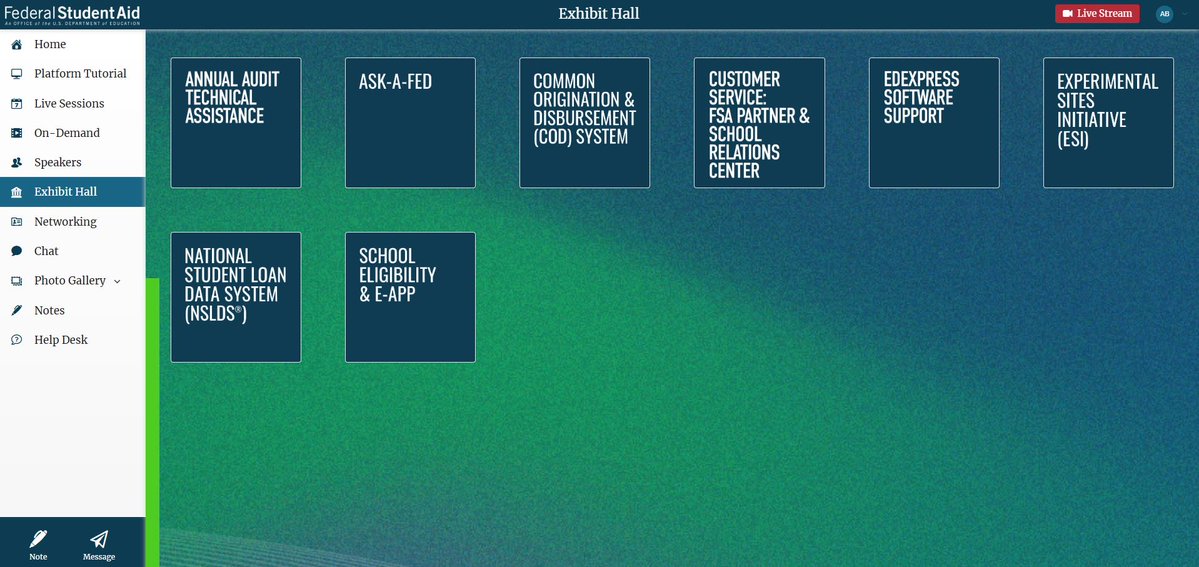 #FSATC2024 attendees: Don't miss the Virtual Exhibit Hall open on Friday, Dec. 6, from 10 a.m.– 2 p.m. Get 1:1 assistance, demonstrations, and questions answered with FSA's subject matter experts. 2024fsatc.us.chime.live/app