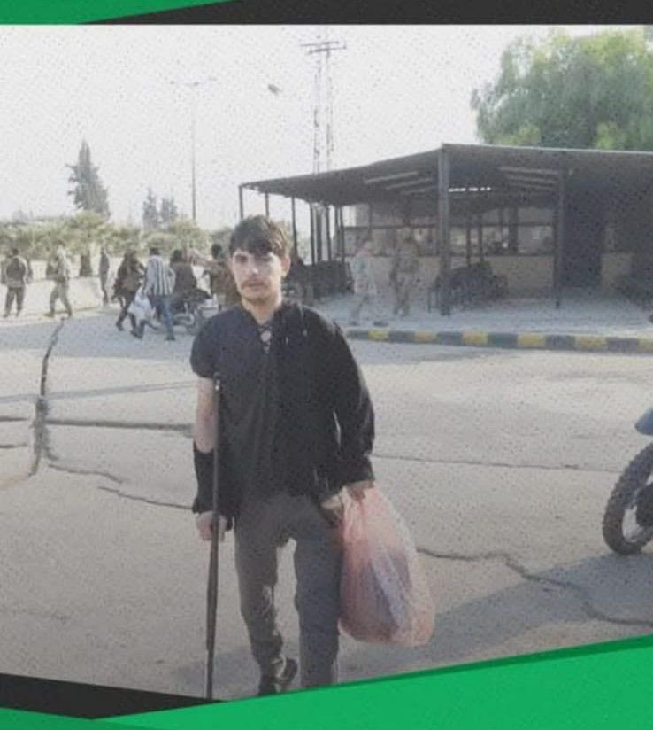 After over a decade of detention, Othman Shahoud Taataa, a medical student from Kafranbel, who was arrested by the Assad regime in 2013 along with 11 other medical students in Aleppo, is finally free with the liberation of #Hama Central Prison. #Syria #Freedom #ردع_الطوفان