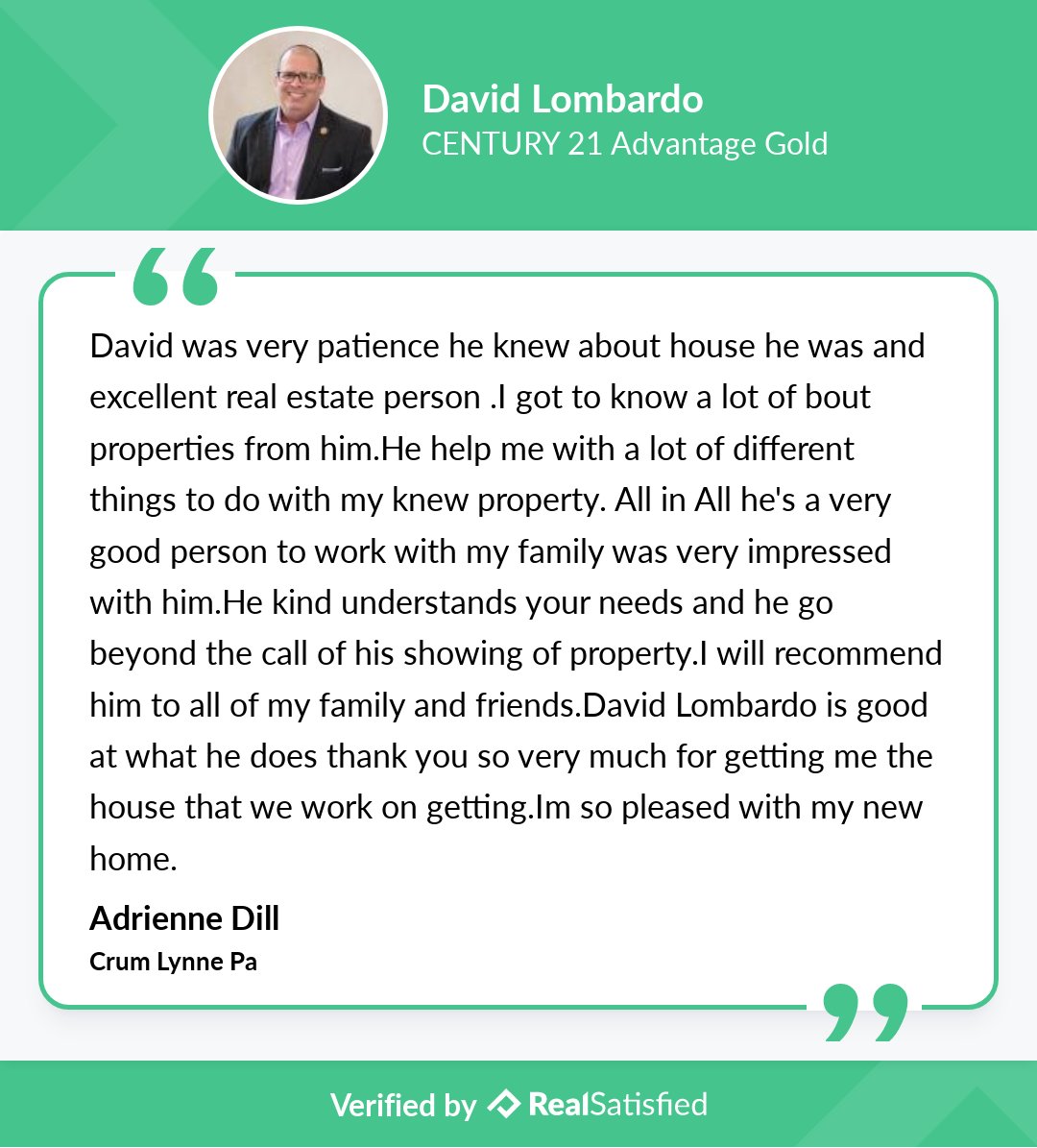 How could this not make me smile? I'm honored. realsatisfied.com/David-Lombardo via <a href="/realsatisfied/">RealSatisfied</a>