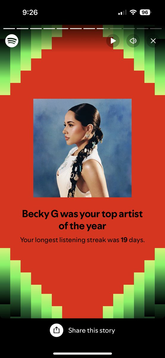 evetteeRee's tweet photo. A 19 day streak of just @iambeckyg @BeckyGHQs 🔥, I knew you would be my top artist but I’m blown away that my top songs are all from Encuentros. The album is amazing from top to bottom that I could never figure out my favs but I guess my replays will do the talking ☺️ https://t.co/2ytmf0ciDn