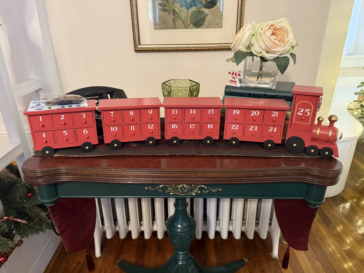 macguyvermedia's tweet photo. We have a Christmas train for our eight-year-old son. What do you think? He gets to open up one each day up until the 25th? 👇🙏❤️ https://t.co/JIbARQaQhc