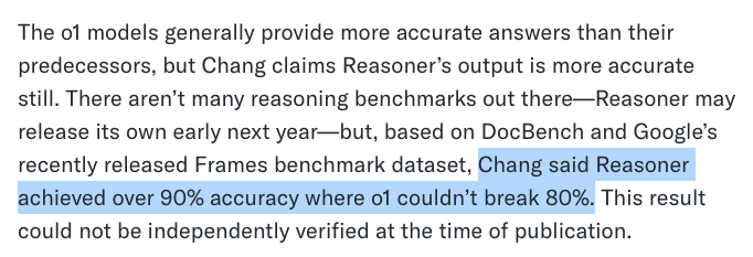 fcollective's tweet image. TL;DR: Reasoner is more accurate, more credible, and a fraction of the cost. We can't wait to see what @wayne has cooked up go live in 2025!