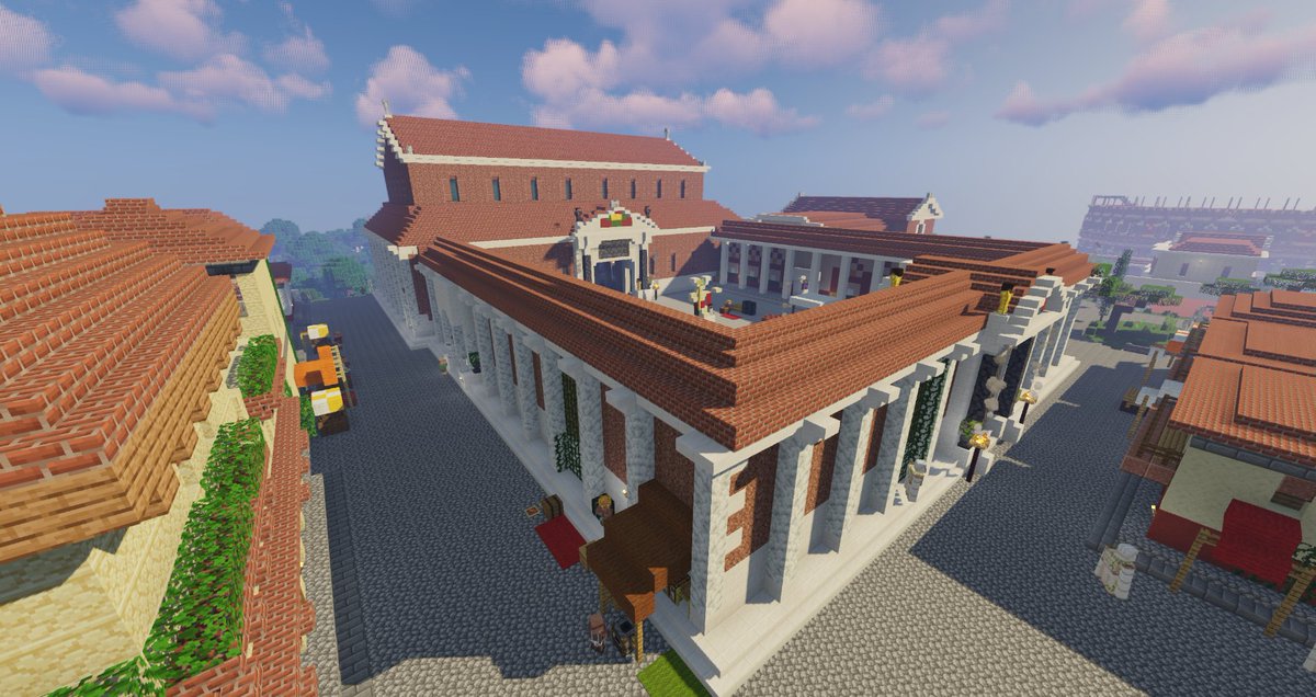 Jaydavision's tweet photo. Saturio's Basilica, my first roman basilica in minecraft. What do you think? #Minecraftbuilds #minecraftarchitecture #minecraftcity #GreekMythology #greekarchitecture #Roman #roma #Italy #Italia #temple #basilica #ancientroman https://t.co/9xmlWM8xb7
