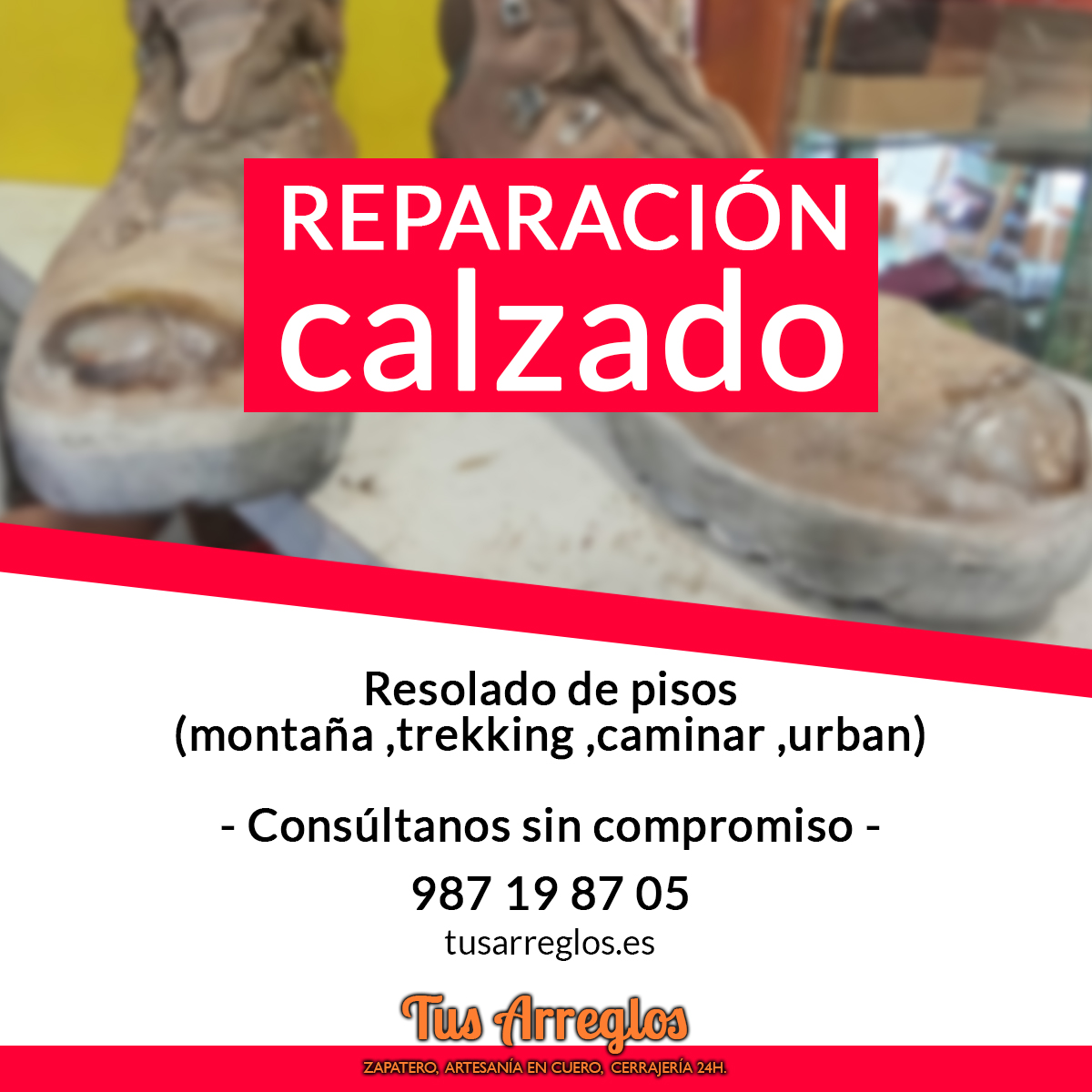Tus_Arreglos's tweet photo. REPARACIÓN DE CALZADO👠👢👡👟
Contamos con un equipo de expertos y utilizamos materiales de alta calidad para ofrecer el mejor servicio en reparación de calzado. https://t.co/lAk2oey6EQ