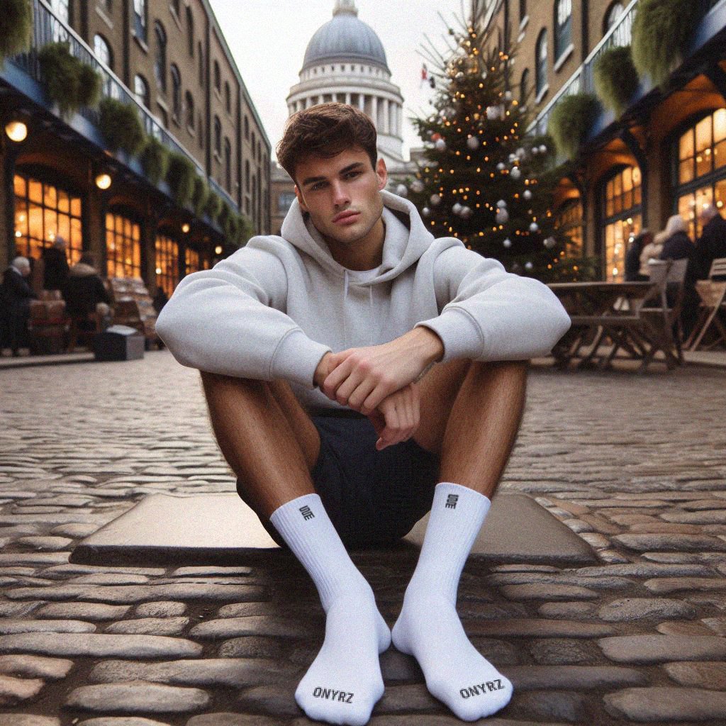 If you're going to buy him socks this Christmas, make sure they're onyrz.com #crewsocks #whitesocks #socks