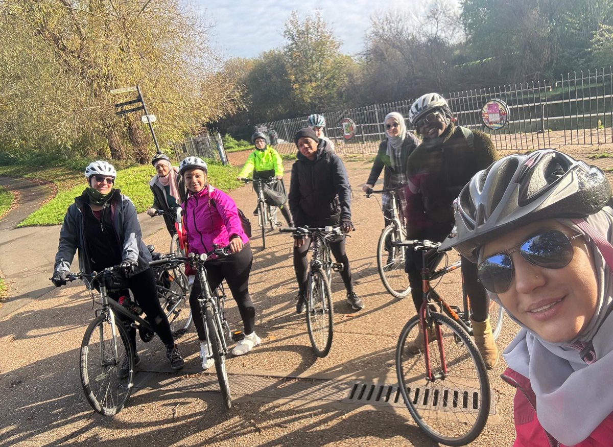 CycleSistersUK's tweet photo. A huge thank you to @haringeycouncil and @Wesleyan Foundation for supporting our rides and helping us make the most of this beautiful time of year. 🚲💛

Now, we’re excited to embrace the chill of winter and keep pedalling through the next season’s adventures! ❄️🚴‍♀️

#CycleSisters https://t.co/lkzkBNZA4f