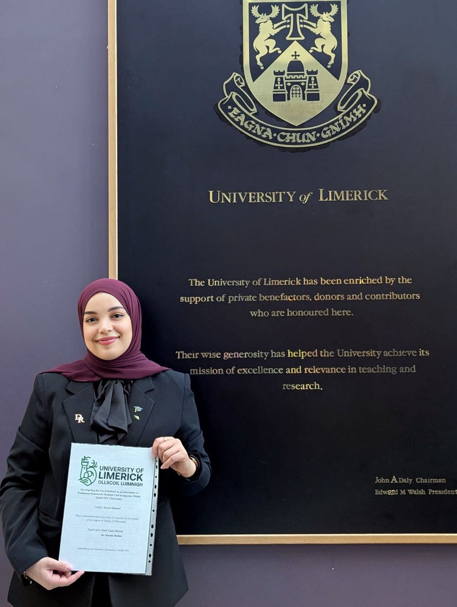 ikram_kh95's tweet photo. Overjoyed to share that I successfully defended my PhD VIVA today! Huge thanks to my supervisors, Prof. Liam Murray &amp; Dr. Martin Mullen, for their support, to the examiners for their insights, and to the chair for overseeing the process. 
Onward to new adventures! 🎉 https://t.co/bhSj9pkBoO