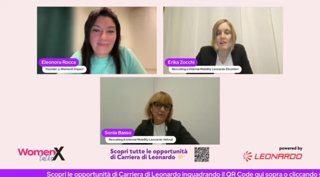 🎤Sonia Basso Responsabile Recruiting e Internal Mobility, Leonardo Aircraft

"Lavorare in Leonardo significa plasmare il futuro con innovazione. Abbiamo una continua implementazione di servizi di welfare per valorizzare il work-life balance e il benessere dei nostri dipendenti."