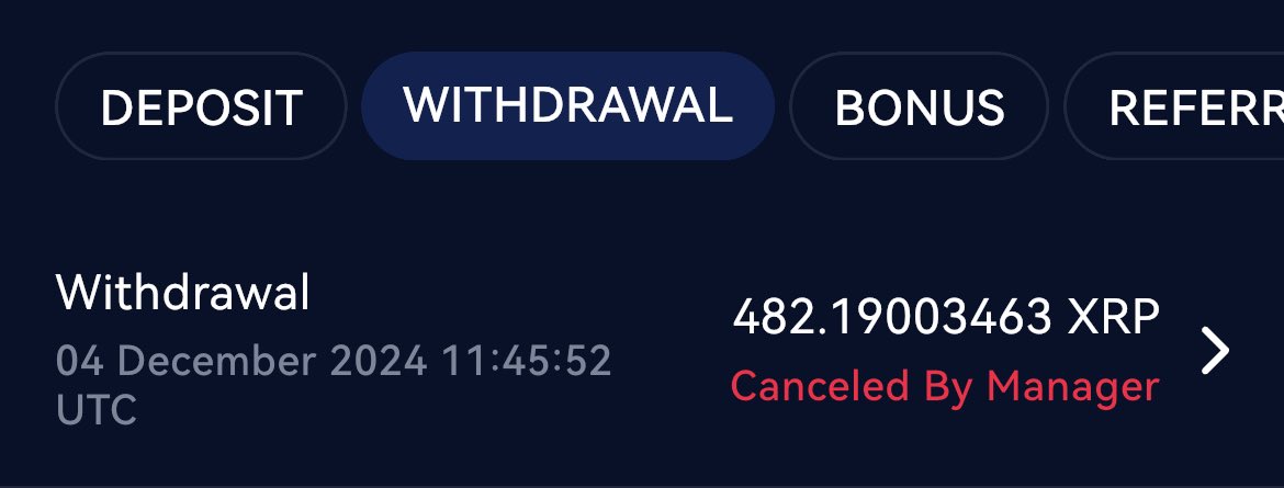 HunterNFTS1's tweet photo. @LeviRietveld @DeatonforSenate margex canceled my withdrawl and didnt put my coins back in my wallet… deadass stole my coins😐 https://t.co/Vvvq1adpUm
