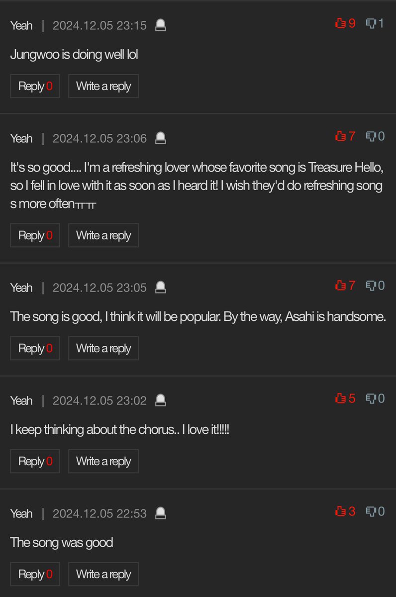 iksanpjw's tweet photo. TREASURE’s 'LAST NIGHT' is trending on pann #6 under entertainment category and #12 under entire category. #트레저 https://t.co/Ixqt4h66Hl