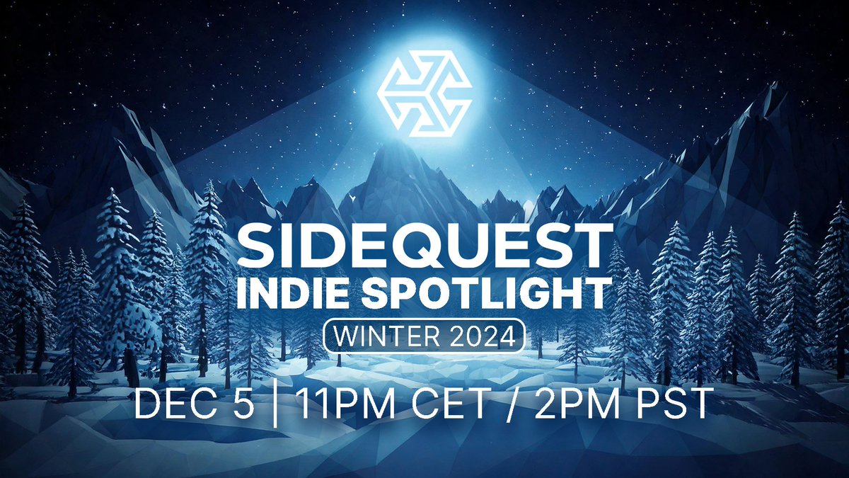 HideTheCorpseVR's tweet photo. 🎉 Exciting news! SideQuest Indie Spotlight - Winter 2024 is here! 🌟

Join @sidequestvr on December 5th at 2 PM PST on YouTube as we celebrate 20+ groundbreaking indie VR games that defined 2024. 
Honored to be part of this incredible lineup shaping the future of VR gaming. 
Don't miss it! 🚀