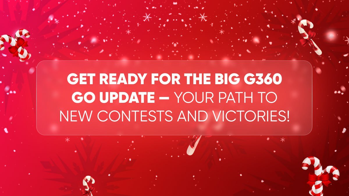 GPT360_Official's tweet photo. 𝐆𝐞𝐭 𝐫𝐞𝐚𝐝𝐲 𝐟𝐨𝐫 𝐭𝐡𝐞 𝐛𝐢𝐠 𝐆𝟑𝟔𝟎 𝐆𝐎 𝐮𝐩𝐝𝐚𝐭𝐞! 🚀

Soon, the G360 GO mini app by GPT360 will roll out a completely new and grand update, opening up a world of contests and exciting opportunities for you! 🔥

With this update, you'll be able to take part in tons of amazing contests and win prizes that will make your New Year truly unforgettable! ✨

🔗 𝐌𝐈𝐍𝐈 𝐀𝐏𝐏 𝐋𝐈𝐍𝐊:
https://t.co/WS3LIbvFuw

Stay tuned — we’re about to make your celebration brighter, and your mood even hotter! 🔥❄️ 

Wins and emotions — you won’t even notice where one ends and the other begins 🏆🎄

𝐆𝟑𝟔𝟎 𝐆𝐎 — 𝐢𝐭'𝐬 𝐠𝐨𝐢𝐧𝐠 𝐭𝐨 𝐛𝐞 𝐚 𝐥𝐨𝐭 𝐨𝐟 𝐟𝐮𝐧 𝐰𝐢𝐭𝐡 𝐮𝐬 😎🔥

#GPT360 #G360GO #Web3 #crypto #Updates