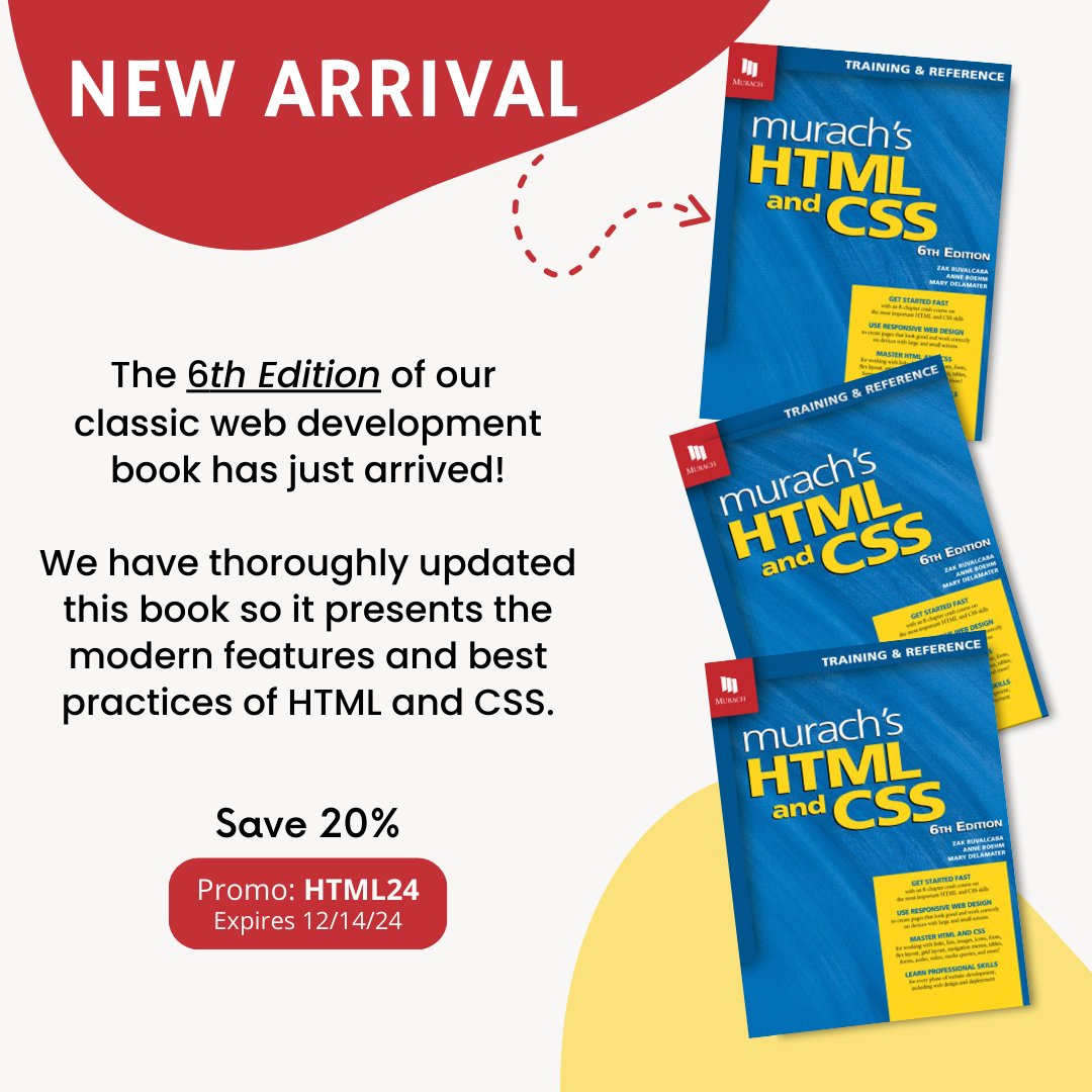 Murach Books tweet media