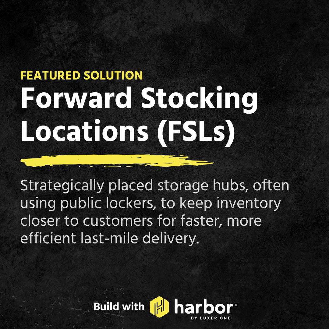 Need faster delivery and improved logistics efficiency? Say hello to FSLs powered by nearby public lockers! These strategically placed hubs use Harbor’s network of secure lockers to store essential inventory closer to your customers.

#Logistics #SupplyChain #FieldService