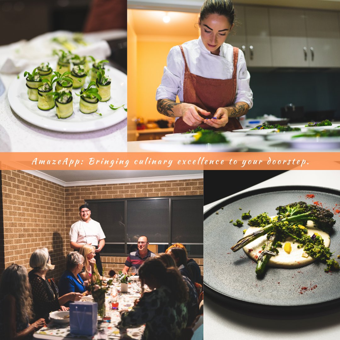 Amaze App Private Chefs (@amazeapp_) on Twitter photo Transform your next gathering into a gourmet experience with AmazeApp!
From beautifully crafted dishes to talented private chefs, we bring the magic of fine dining straight to your door. 🍽️
📞 0411 783 588
✉ hello@amazeapp.com.au
💻 amazeapp.com.au
Transform your next gathering into a gourmet experience with AmazeApp!
From beautifully crafted dishes to talented private chefs, we bring the magic of fine dining straight to your door. 🍽️
📞 0411 783 588
✉ hello@amazeapp.com.au
💻 amazeapp.com.au

