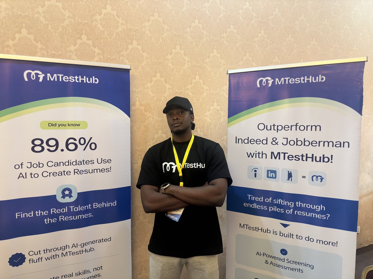 MTestHub's tweet photo. The HR Bootcamp Conference 2024 was incredible! 🎉 

Our team loved connecting with brilliant minds and discussing the future of recruitment. 

Huge thanks to the organizers and everyone who stopped by to chat with us about MTestHub's innovative solution. 

It was a pleasure! 💙 https://t.co/oJhOzD6Ag3