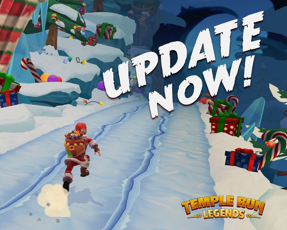 TempleRunLegend's tweet photo. 🎉 Get ready to dash through the snow in Temple Run: Legends holiday update! 🎄 New festive outfits and exciting challenges are waiting for you.

Download now and jingle all the way with holiday fun! 🎁✨
https://t.co/1hgPsLTw0t

#TempleRunLegends #HolidayUpdate #AppleArcade https://t.co/1Nm2hHUhmV