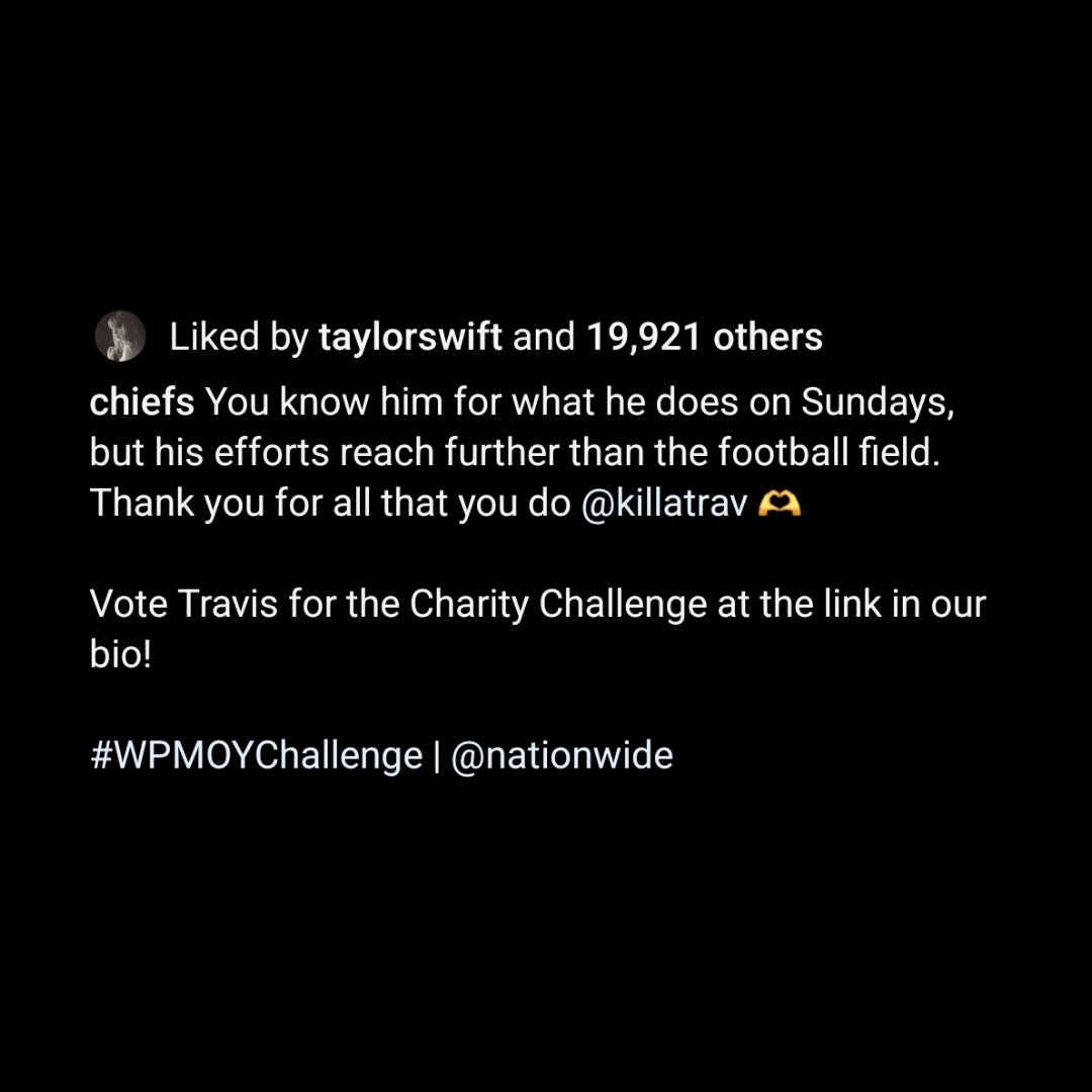 pttswift's tweet photo. 📲 | A Taylor Swift esteve ativa recentemente no Instagram e deu like numa publicação dos Chiefs sobre Travis Kelce! ❤️ https://t.co/SyejRy3xDt