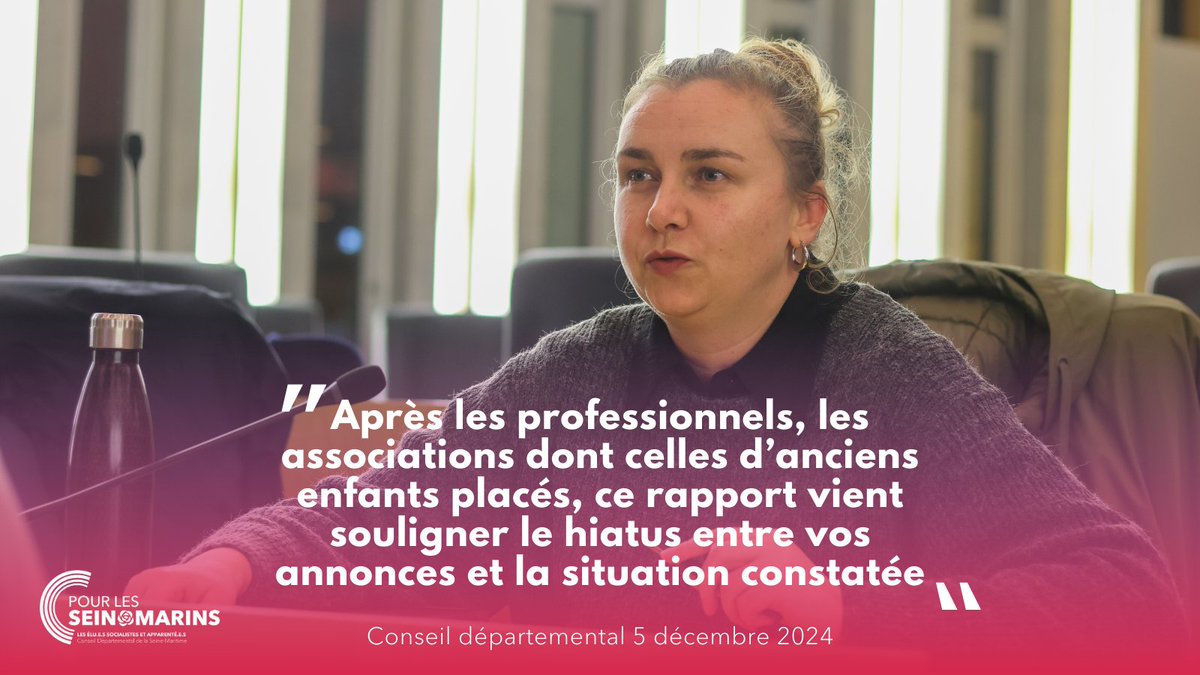 les_seinomarins's tweet photo. @GCoutey @Chris_Bouillon @cdutarte @VRasseLambrecq @DavidLamiray @Didier_Marie76 @BastienCoriton @LeaPawelski @alexisragache @76socialiste 🔴 Protection de l’enfance : des chiffres alarmants 🚨

@LeaPawelski intervient pour le groupe @les_seinomarins afin souligner la situation critique dans laquelle se trouve la protection de l’enfance. Le rapport est sans appel, il y a urgence ‼️ https://t.co/EEQSUkfXmM