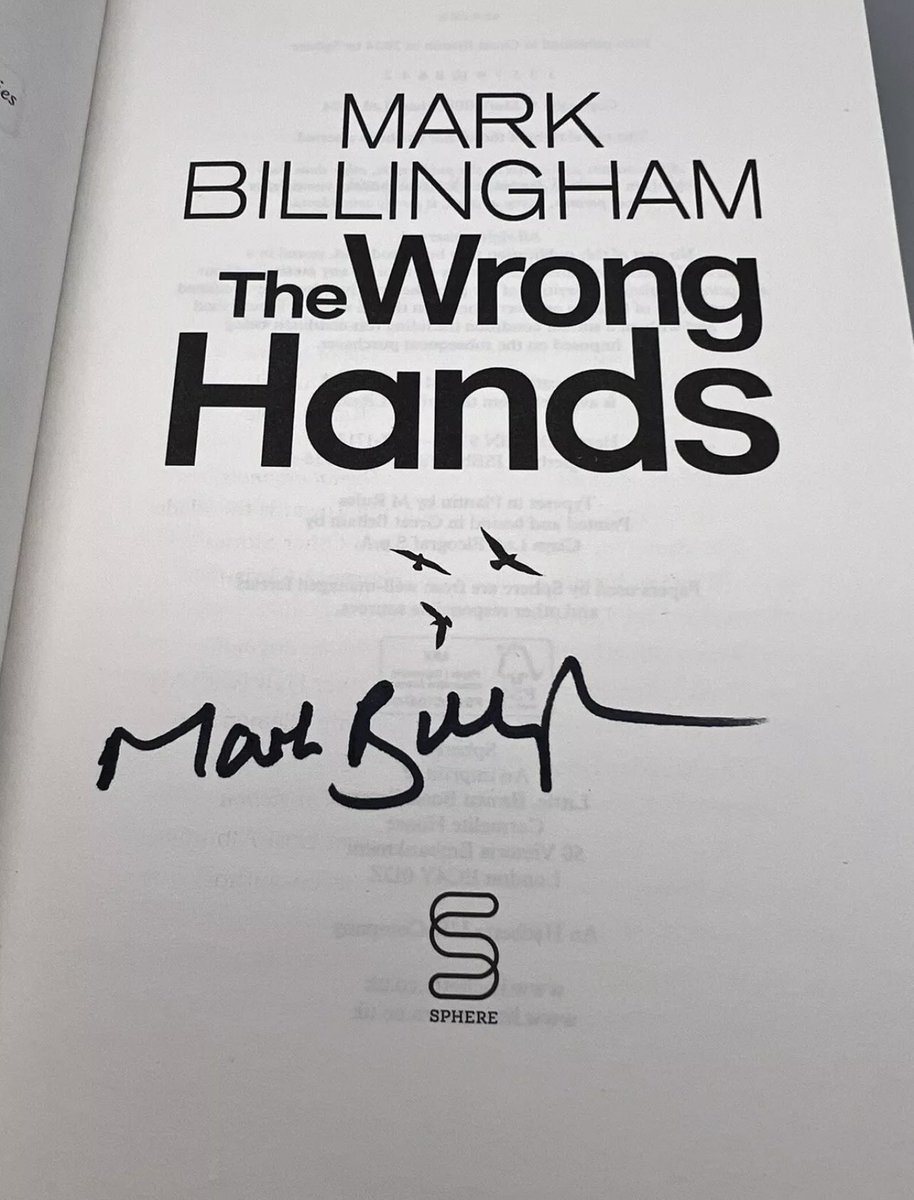 Victoria_Books's tweet photo. We still have some #Signed copies of #WrongHands By @MarkBillingham in stock
@LittleBrownUK
Order yours ➡️ https://t.co/LrPjYZyI2f
Free Shipping 🚚
#DsMiller #series #detective #murder #twists #bookshopsigned #independent #pembrokeshire https://t.co/qiLF2a1vBg