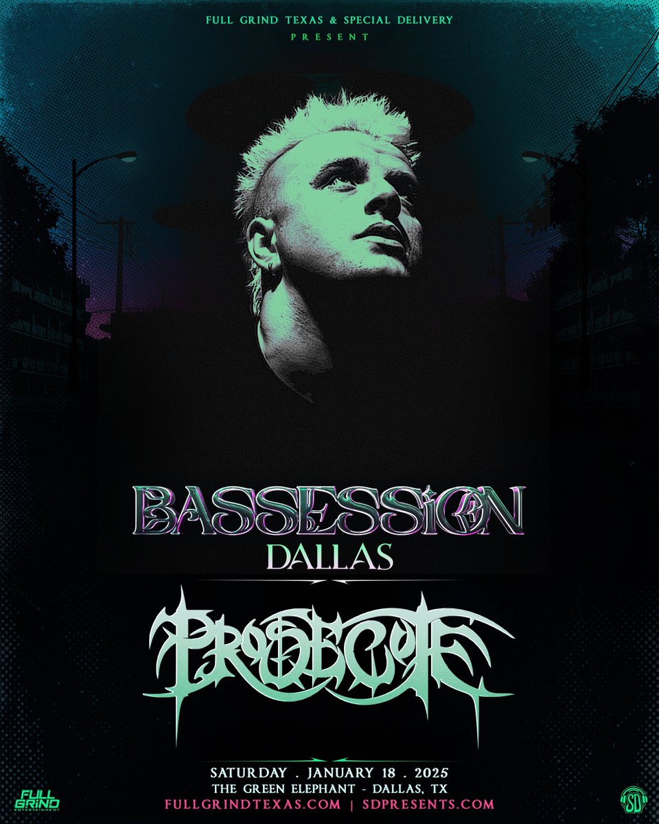 FullGrindTexas's tweet photo. ANNOUNCING: @Bassession Returns to Dallas in 2025 🛸 Ft. #Prosecute 🚔 #BlurrdVzn #Ozztin #OVEReazy #SkyDisc #HenryK #Sedation #Fire+Dice & more TBA! 🔥
— Saturday, January 18th, 2025 —
The Green Elephant • Dallas, Tx 📍
Ages 21+ | 2 Stages | 8pm - 2am https://t.co/4MUg4Kmy7v