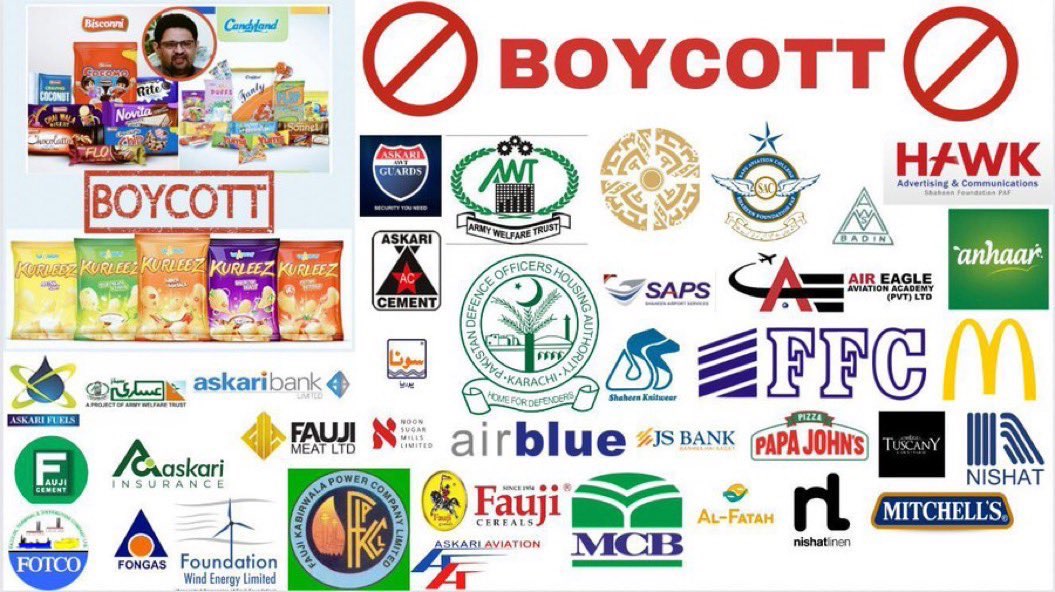 soldierspeaks's tweet photo. The revenge of blood by #boycott is unnerving the Pakistani military junta https://t.co/EUwIHsDkDq
