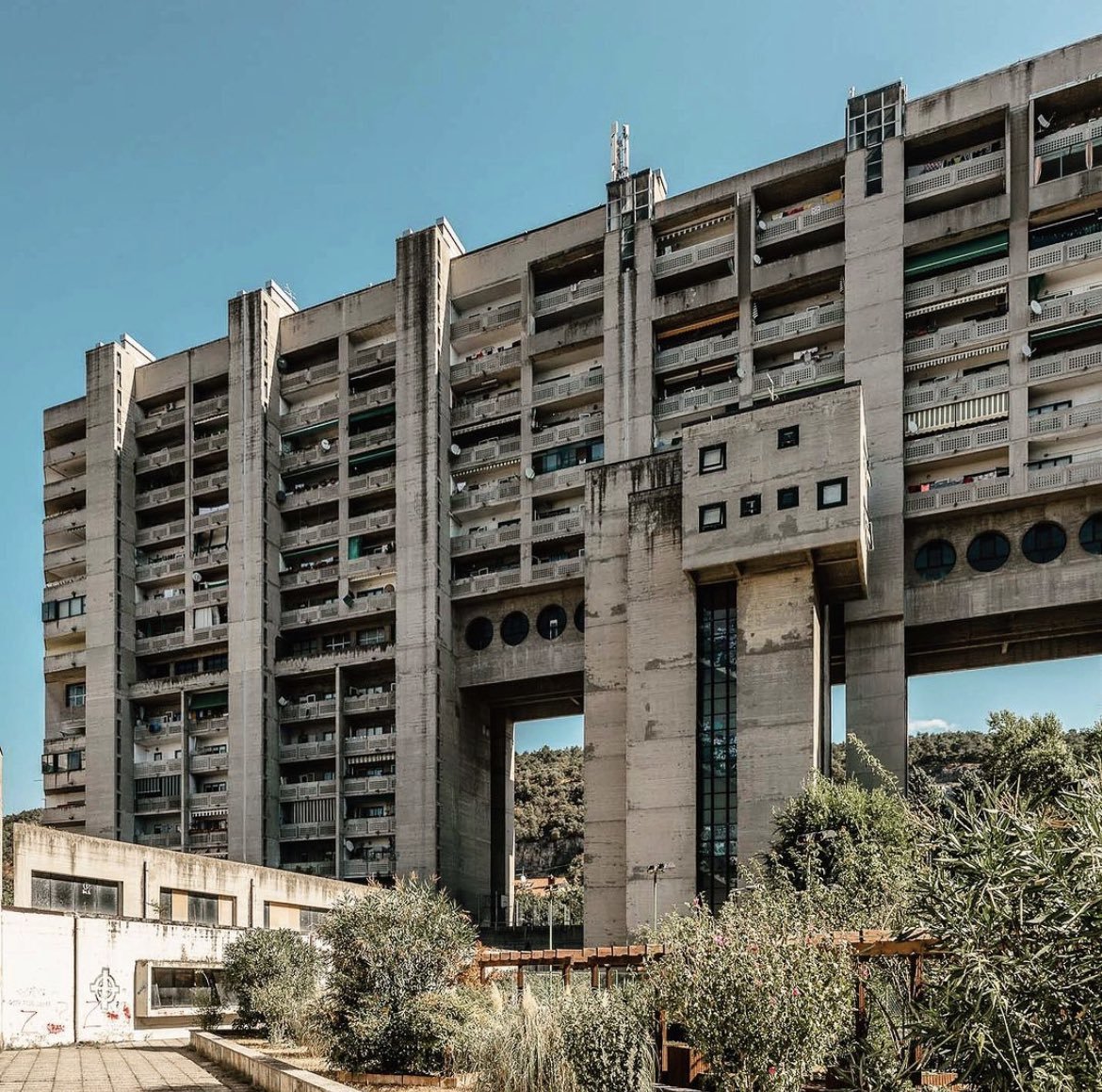 Italian brutalism

Quadrilatero, Trieste, by IACP Carlo Celli &amp; Luciano Celli (1983)
