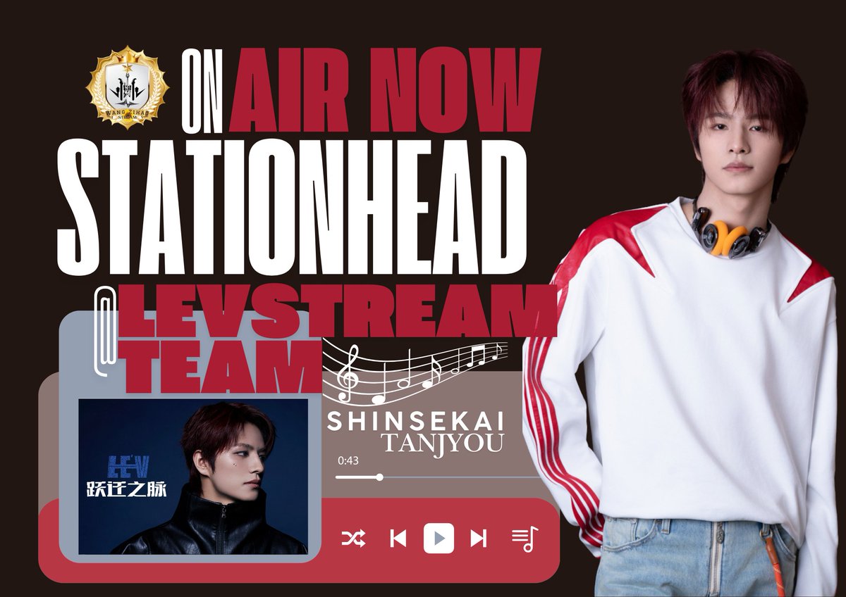 WZH_Stream0306's tweet photo. #LEVELS,

We are on air now, join us @STATIONHEAD  at #LEVStreamTeam station. Let's enjoy and achieve the goal together.

🎯250K streams
⏯️[Ain't Got You] by LE'V 

https://t.co/L1aodOg6aZ

#LEV #레비 #レビ #WANGZIHAO #왕즈하오 #王子浩 #ズハオ #新世界_誕生 #Shinsekai_Tanjyou https://t.co/pi9snbRqrp