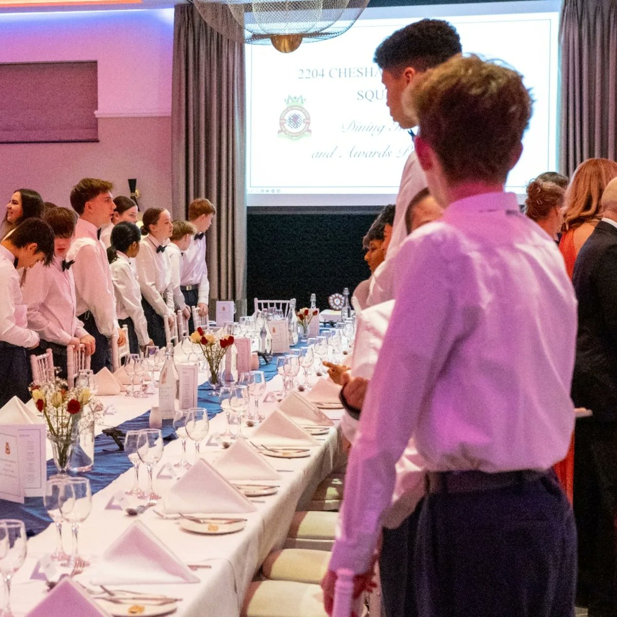 2204squadronatc's tweet photo. Recently, we hosted a fantastic Dining-In Night with most cadets and their parents in attendance, along with a special visit from Gp Capt Paul Beaver.  It was an evening of celebration, awards, and camaraderie, leaving everyone with unforgettable memories! https://t.co/wjyTsjnc5q