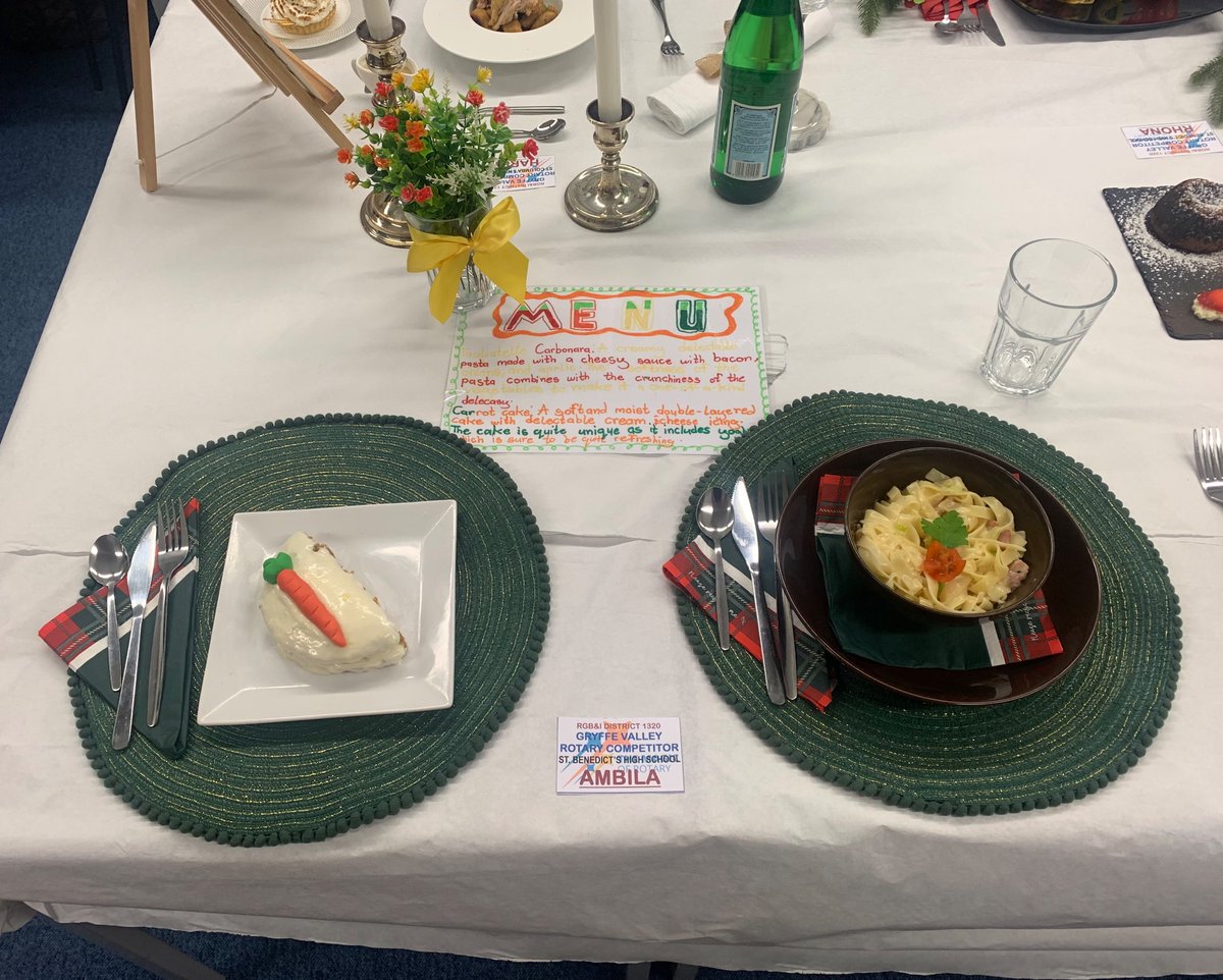 StBensHFT's tweet photo. It’s that time of year again…
Two of our @stbenedictsren pupils took part in the Rotary Club Young Chef Competition. Thank you to @GryffeHighSch for hosting the competition. Well done to all the young people who put in so much effort!! https://t.co/bO0rSvStjV