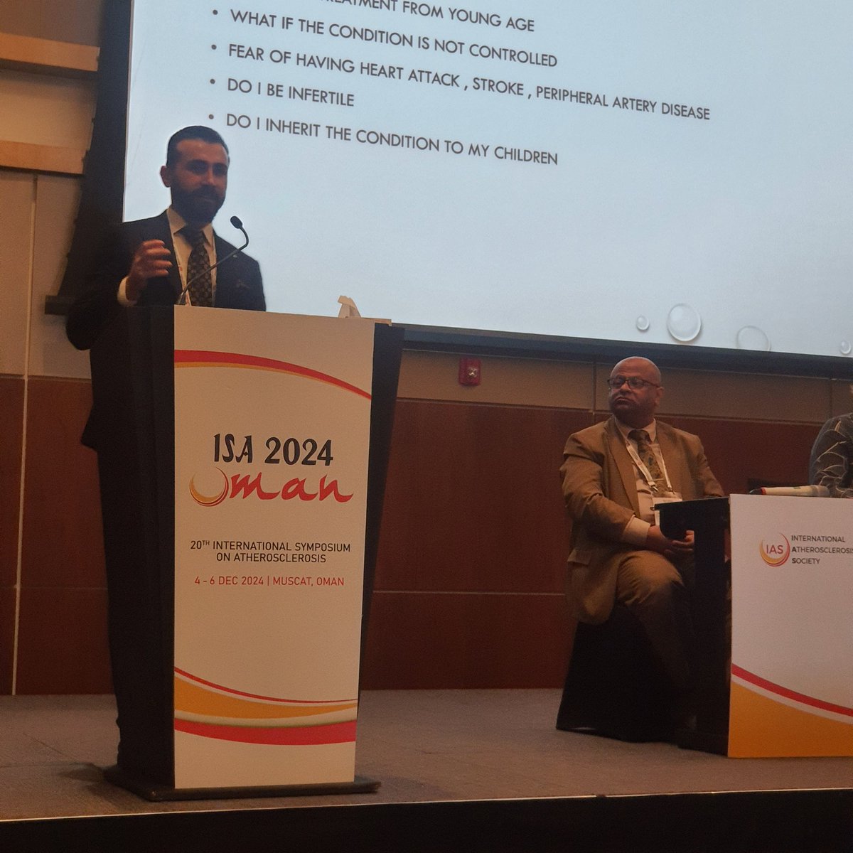 Hasanain90's tweet photo. 📌Lecture about:
Patient Testimonial 
Delievered by @San Fatih, Iraq.
#ISA2024
@atherosociety
@OslaOman https://t.co/vVZqiS5gC9