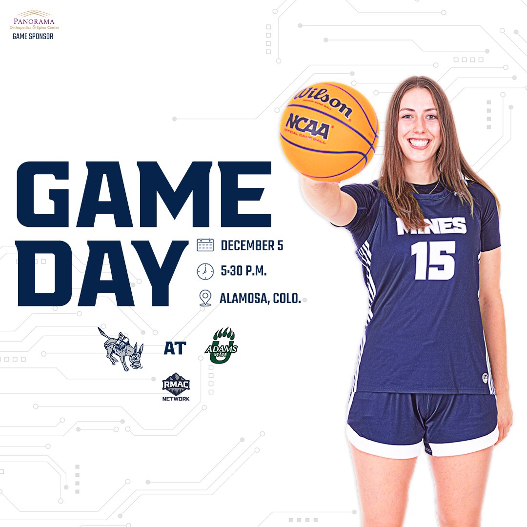 MinesWBB's tweet photo. ⚒️𝗚𝗔𝗠𝗘 𝗗𝗔𝗬!⚒️
Let the #RMACtion begin.
🆚 Adams State
🕠 5:30 p.m.
📍 Alamosa, Colo.
📈 https://t.co/mwM4g5eStq
📺 https://t.co/5oKnN28wgK
#HelluvaEngineer https://t.co/nEH2iHI0Y9
