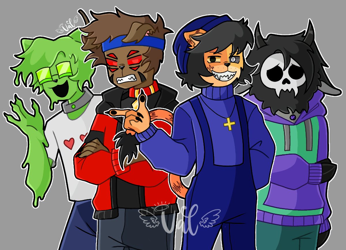 _vvalyxx's tweet photo. Los malotes 👹 (dame a misa esta chiquito :'v)
#thereHeisluckityau #Missafanart
#quackityfanart #roierfanart #slimefanart @FeruNanichan https://t.co/c3wjj7n9u2