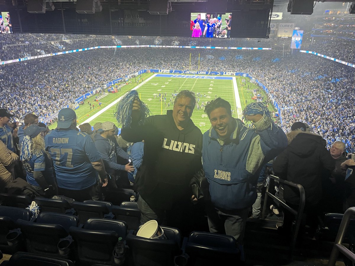 loganlazorka's tweet photo. @Lions shooting my shot 🙏🏻 any chances a couple of longtime fans could get pregame sideline passes? Been going to games with my Dad since I was 4. Been traveling to road games since I moved to Texas. Got tix for tonight.. btw we’re 5-0 in our last 5 in person games together 😉 https://t.co/CVQ8ats3yf