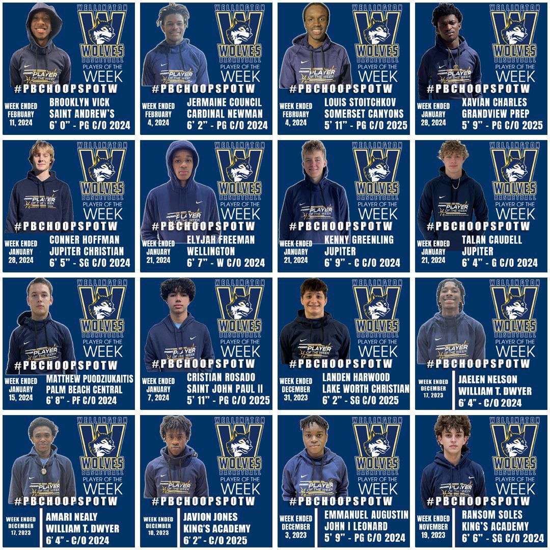 PBCBBallForum's tweet image. 🚨#PBCHOOPS Player of the Year selections will be picked from the weekly Player of the Week winners. The ONLY way to be running for POY is to win POTW. 

Weekly winner gets a Nike Hoodie. POY winner gets a special Nike zip up jacket. All courtesy of our sponsor @WellyWolves ‼️