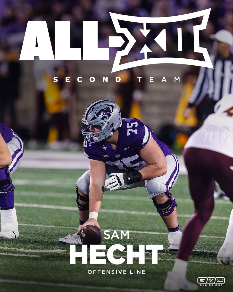 All-Big 12 Second Team <a href="/samhecht23/">sam hecht</a> 

#Big12FB x #EMAW👌
