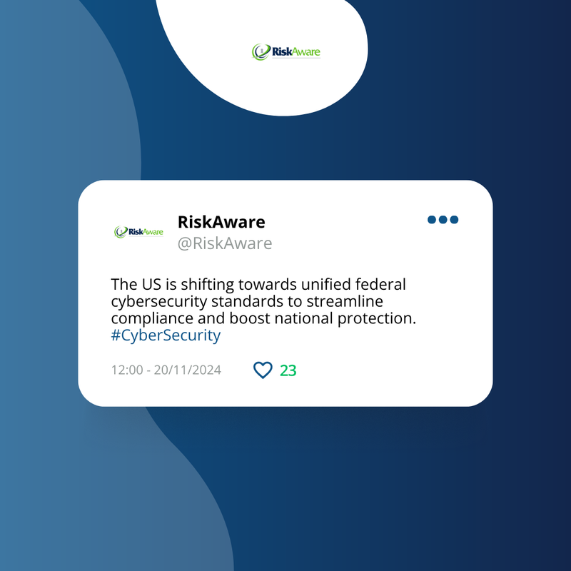 riskawareco's tweet image. The USA is taking a big step towards a unified federal cybersecurity framework! 🇺🇸🔒  

This move emphasizes the need for a solid strategy to defend national interests against cyber threats.  

#Cybersecurity #FederalFramework #StrongerTogether #ResourceAllocation