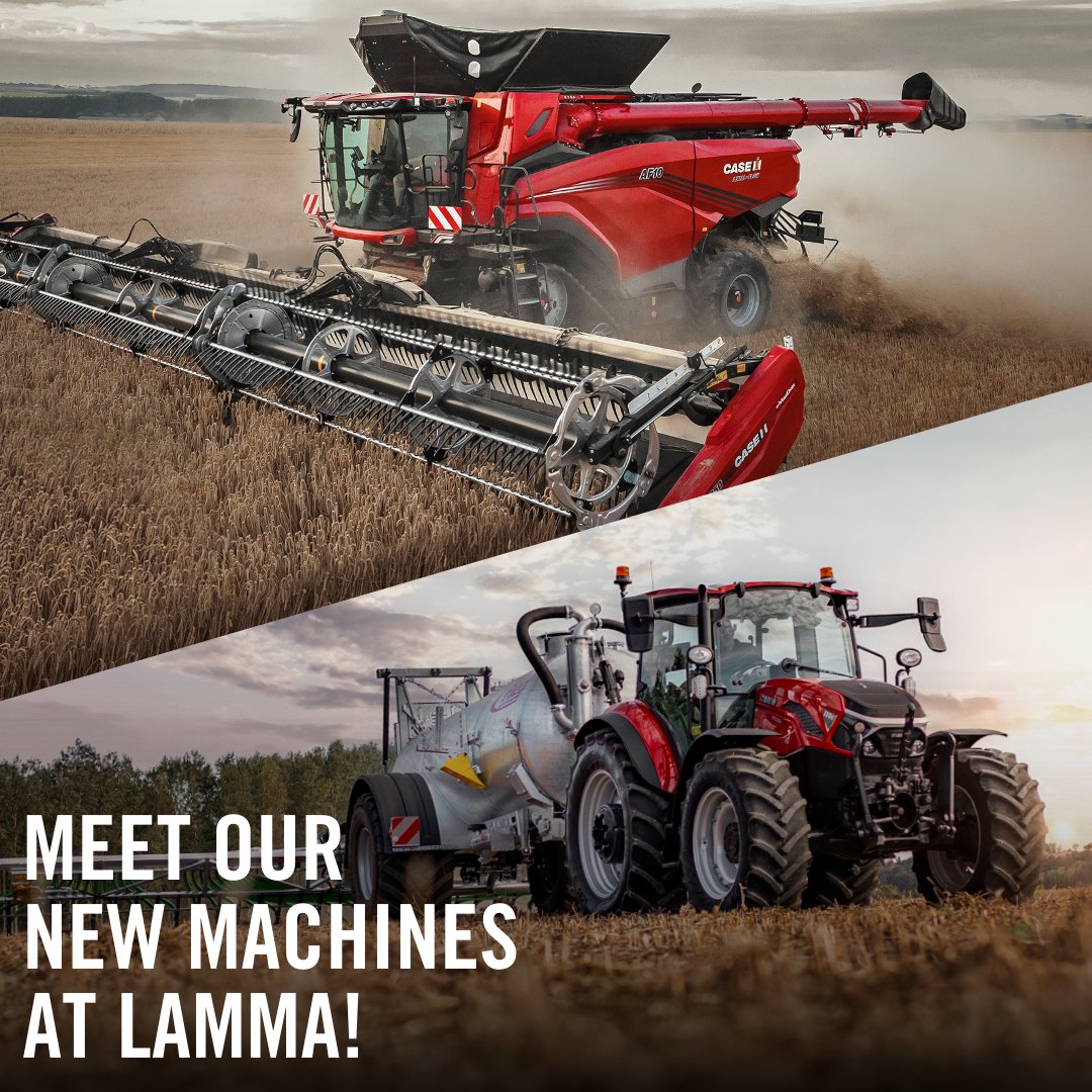 New launches at LAMMA! 💥

Join Case IH at LAMMA ’25 for the first UK showing of the new AF10 Combine and the debut of the new-look Farmall C.

👉 Hall 17, Stand 400 – you won’t want to miss it!

#LAMMA #LAMMAShow #CaseIH #New #Launch