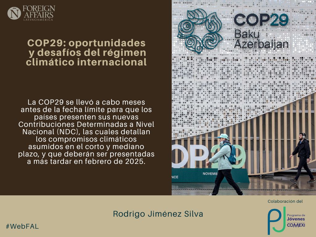 ForeignAffairsL's tweet photo. #LEE "COP29: oportunidades y desafíos del régimen climático internacional" de Rodrigo Jiménez Silva (@jimenezroy) en el espacio de colaboraciones del @PJCOMEXI en #WebFAL https://t.co/JJnqgMcnq7 https://t.co/noPXPep1hv