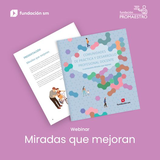 FundPromaestro's tweet photo. ✨ Inscríbete al webinar "Movimiento reimaginar juntos: Miradas que mejoran" de la @Fundacion_SM y #Promaestro

🗓️ Jueves 12 de diciembre
🕖 19:00 h
🖥️ Online
🔗 Inscríbete en: https://t.co/zCv7XBx77X

#MiradasQueMejoran #EnseñarEsColaborar #EnseñarEsCuidar #EnseñarEsConocer https://t.co/dWjNCau9W4