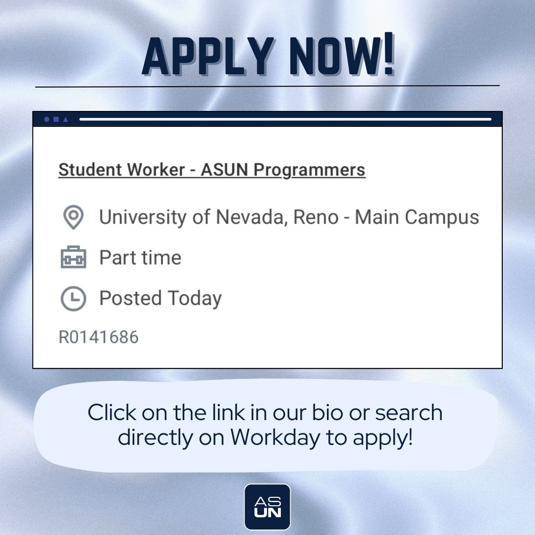 The ASUN Department of Programming is hiring for multiple programmer positions, who work to bring amazing events and timeless traditions to UNR students! Be apart of the action and plan events to contribute to our vibrant and engaging campus community!
