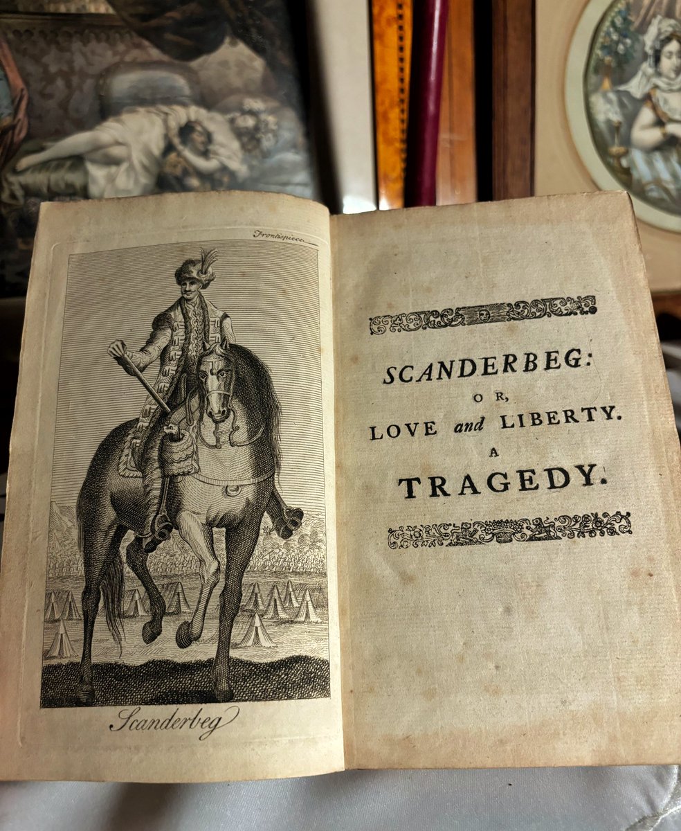 lekashala's tweet photo. Nga koleksioni privat! 

Scanderbeg: Or, Love and Liberty: A Tragedy nga William Havard, botim i vitit 1747!

Nji tragjedi e fuqishme që përshkruen luftën për liri e dashni. Vepra përmban gjithsej gjashtë stampa, përfshirë ato të Kont Uranit dhe Gjergj Arianitit. https://t.co/26ZzDfyrwl