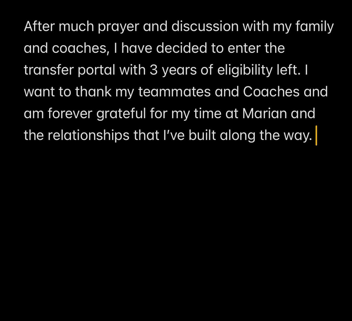 PeteCrossin's tweet photo. I will be entering the transfer portal with 3 years of eligibility left. 
Safety/nickel 
3.53 GPA 
Phone: 219-309-8753
Additional film: https://t.co/NuuQyu3xi9 https://t.co/fvdKCojUDB
