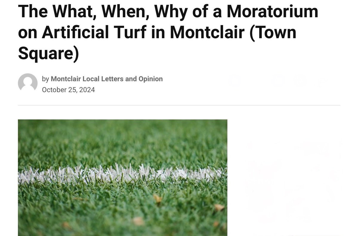 BanPlasticTurf's tweet photo. Be proactive.

Get your town/city studying artificial turf now, well before community fields need renovations.

Get a moratorium on artificial turf enacted until the study is complete.

Montclair, New Jersey explains…

https://t.co/SEAXMeBcMn https://t.co/Y33LP2bUMT