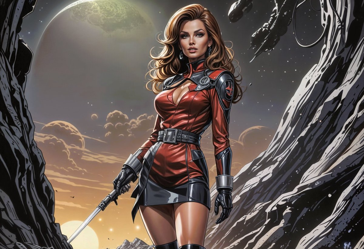 KurtClark's tweet image. Welcome to Planet Raquel - #AIFanArt #RaquelWelch