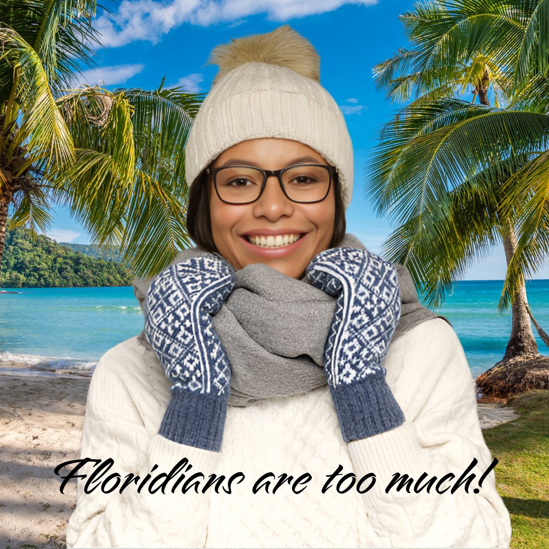 BHStaffingSol's tweet photo. Only in Florida can we rock layers at 75°F and call it “fall fashion.” Lightweight scarf? Check. Sunglasses? Check. Boots on standby? Double-check! 😆 Embrace the Florida fall, folks—hot or not, we’re bringing the cozy vibes. #LayeredFlorida #FallFashionFever #BHSSinFall https://t.co/e6XII3NsXm
