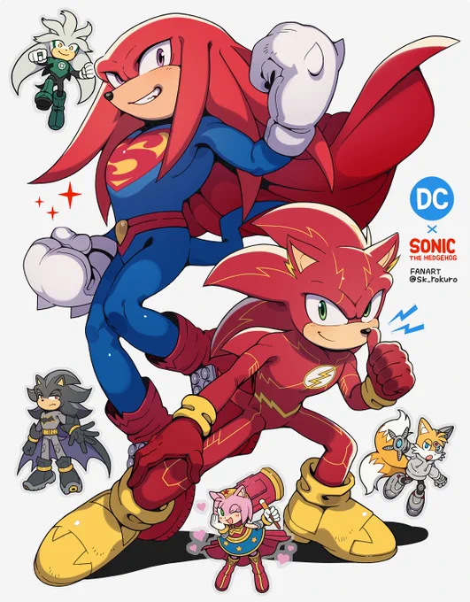 (very late!)#SonicTheHedgehog#KnucklesTheEchidna #DCxSonic 
