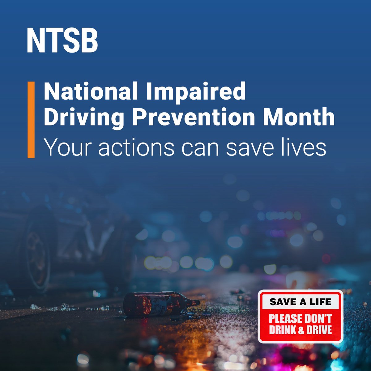 December is National Impaired Driving Prevention Month. Impaired driving crashes are 100% preventable when people #DriveSober, designate a sober driver, take public transportation, or use a rideshare app. These smart and safe choices save lives. whitehouse.gov/briefing-room/…
