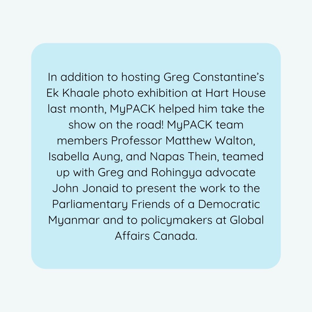 MyPACK_Hub's tweet photo. Ek Khaale on the road!

#MyPACKHub helped @grconstantine bring #ekkhaale to new audiences in Ottawa with the Parliamentary Friends of a Democratic Burma &amp; members of Global Affairs Canada! https://t.co/eUclgpmPoJ