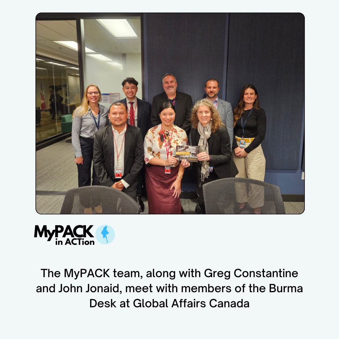 MyPACK_Hub's tweet photo. Ek Khaale on the road!

#MyPACKHub helped @grconstantine bring #ekkhaale to new audiences in Ottawa with the Parliamentary Friends of a Democratic Burma &amp; members of Global Affairs Canada! https://t.co/eUclgpmPoJ